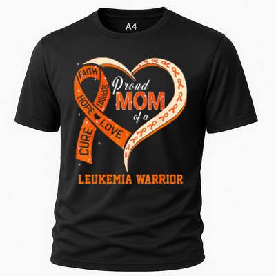 Leukemia Awareness Proud Mom Of A Leukemia Warrior Cooling Performance Crew T-Shirt