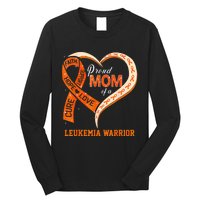 Leukemia Awareness Proud Mom Of A Leukemia Warrior Long Sleeve Shirt