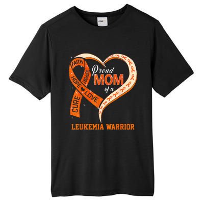 Leukemia Awareness Proud Mom Of A Leukemia Warrior Tall Fusion ChromaSoft Performance T-Shirt