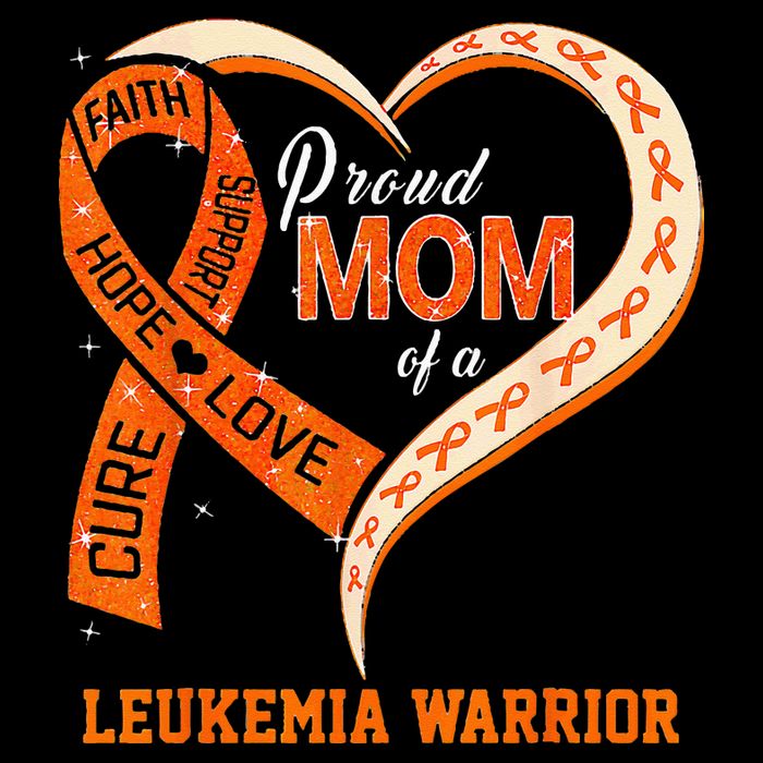 Leukemia Awareness Proud Mom Of A Leukemia Warrior Drawstring Bag