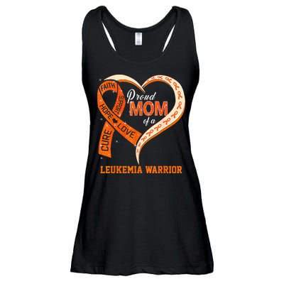 Leukemia Awareness Proud Mom Of A Leukemia Warrior Ladies Essential Flowy Tank