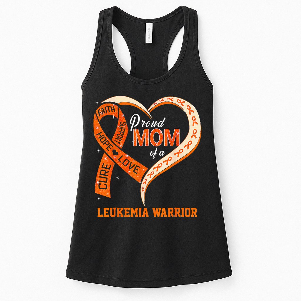 Leukemia Awareness Proud Mom Of A Leukemia Warrior Womens Tank Top
