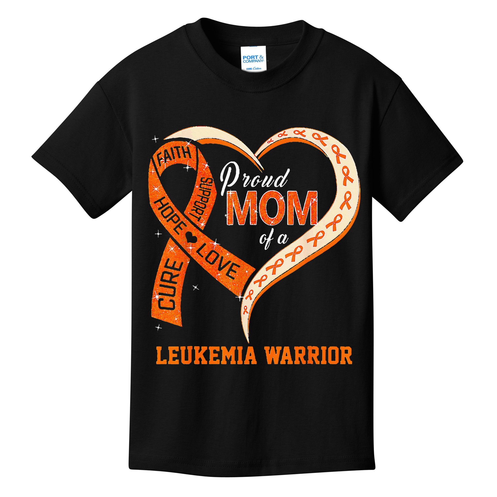 Leukemia Awareness Proud Mom Of A Leukemia Warrior Kids T-Shirt