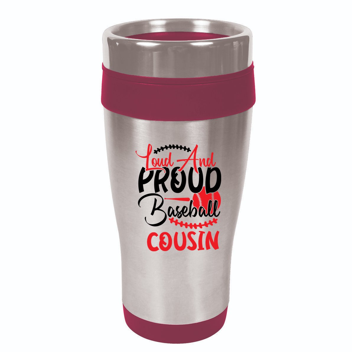 Loud And Proud Baseball Cousin For Family Matching Sport Team 7 Panel Mesh Trucker Snapback Hat