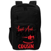 Loud And Proud Baseball Cousin For Family Matching Sport Team Impact Tech Backpack