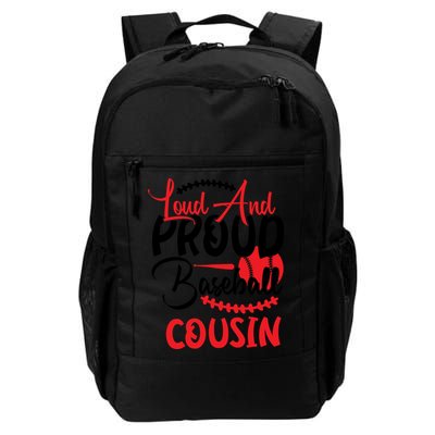 Loud And Proud Baseball Cousin For Family Matching Sport Team Backpack