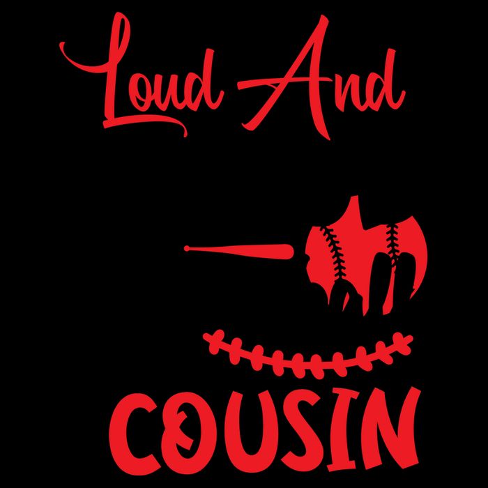 Loud And Proud Baseball Cousin For Family Matching Sport Team 16 in Basic Backpack