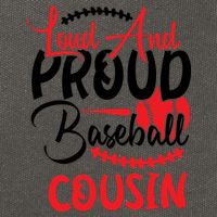 Loud And Proud Baseball Cousin For Family Matching Sport Team Cotton Canvas Backpack