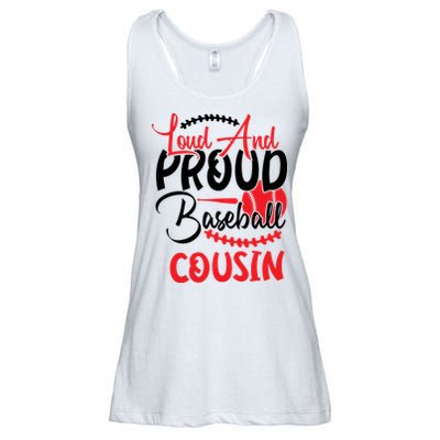 Loud And Proud Baseball Cousin For Family Matching Sport Team Ladies Essential Flowy Tank