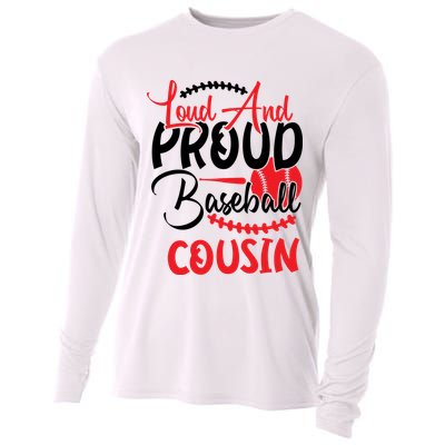 Loud And Proud Baseball Cousin For Family Matching Sport Team Cooling Performance Long Sleeve Crew