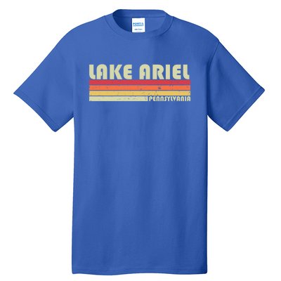 Lake Ariel Pennsylvania Funny Fishing Camping Summer Gift Tall T-Shirt