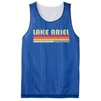 Lake Ariel Pennsylvania Funny Fishing Camping Summer Gift Mesh Reversible Basketball Jersey Tank