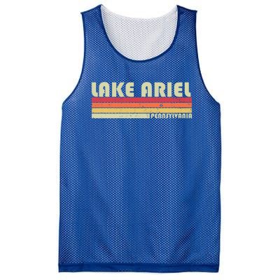 Lake Ariel Pennsylvania Funny Fishing Camping Summer Gift Mesh Reversible Basketball Jersey Tank