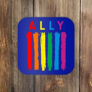 LGBT Ally Pride Rainbow Proud Ally Coaster