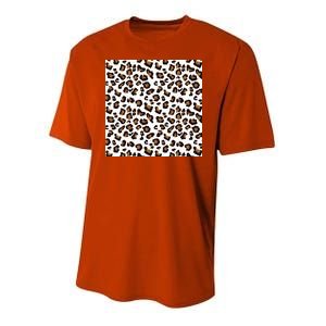 Leopard Animal Pattern Youth Performance Sprint T-Shirt