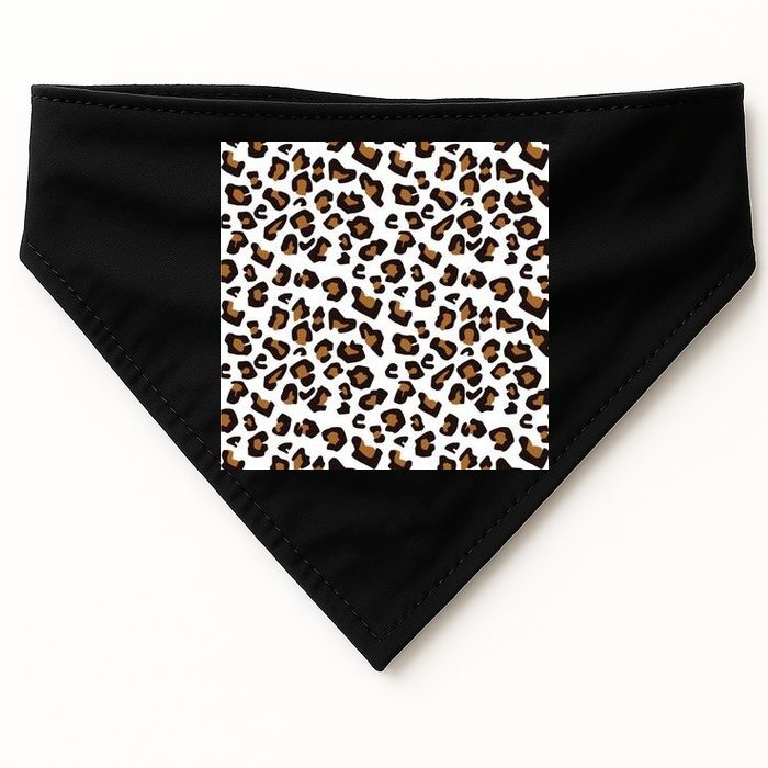 Leopard Animal Pattern USA-Made Doggie Bandana