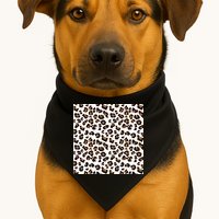 Leopard Animal Pattern USA-Made Doggie Bandana