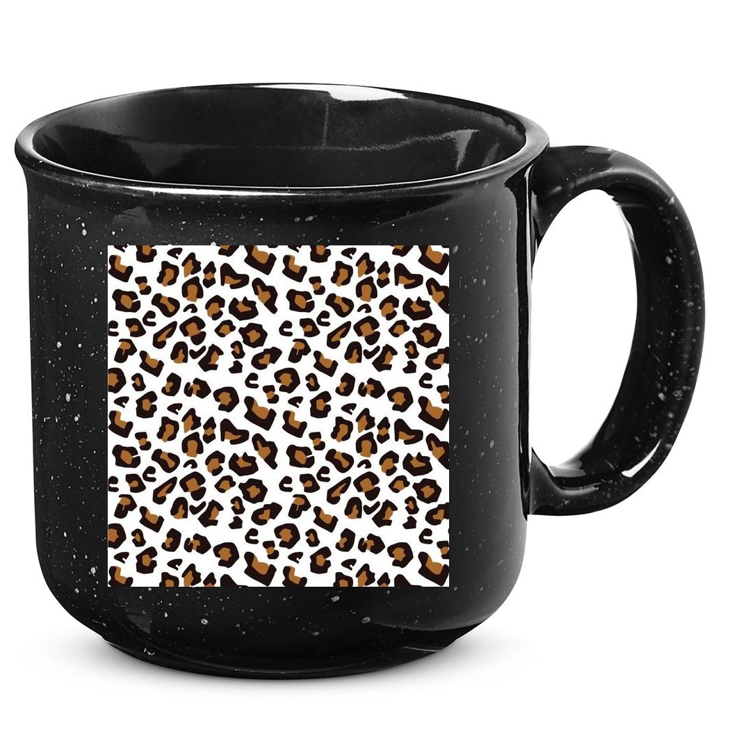 Leopard Animal Pattern 15oz Campfire Ceramic Mug