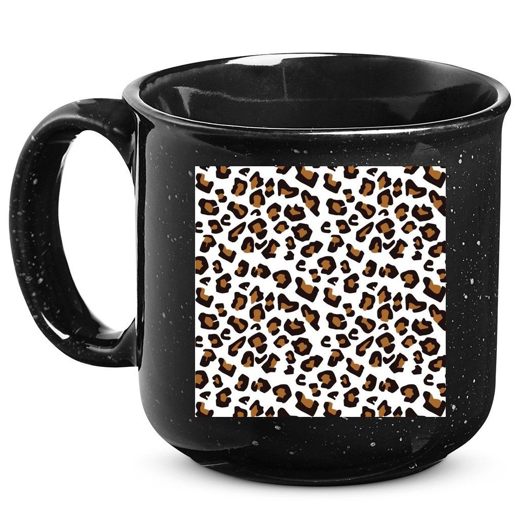 Leopard Animal Pattern 15oz Campfire Ceramic Mug
