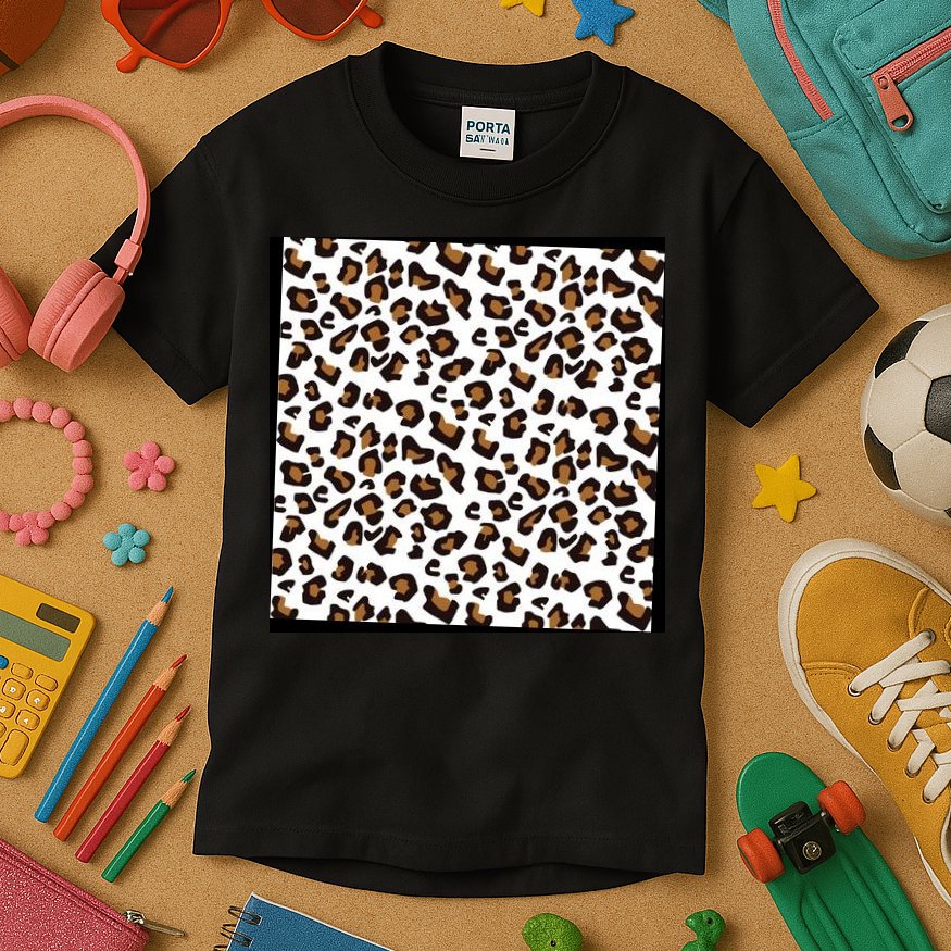 Leopard Animal Pattern Kids T-Shirt