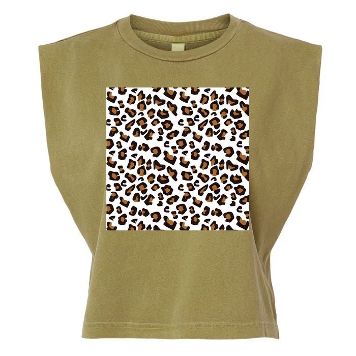 Leopard Animal Pattern Garment-Dyed Women's Muscle Tee