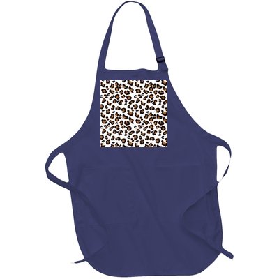 Leopard Animal Pattern Full-Length Apron With Pockets