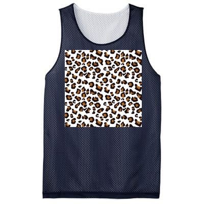 Leopard Animal Pattern Mesh Reversible Basketball Jersey Tank