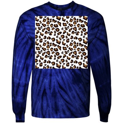 Leopard Animal Pattern Tie-Dye Long Sleeve Shirt