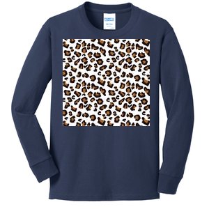 Leopard Animal Pattern Kids Long Sleeve Shirt