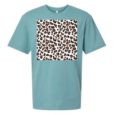 Leopard Animal Pattern Sueded Cloud Jersey T-Shirt