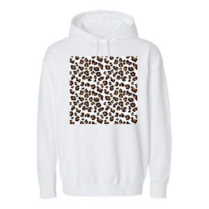 Leopard Animal Pattern Garment-Dyed Fleece Hoodie