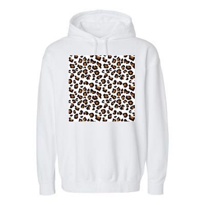 Leopard Animal Pattern Garment-Dyed Fleece Hoodie