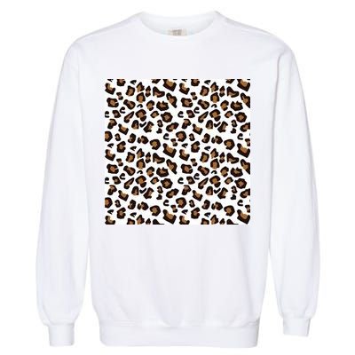 Leopard Animal Pattern Garment-Dyed Sweatshirt