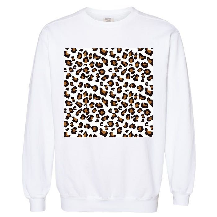 Leopard Animal Pattern Garment-Dyed Sweatshirt