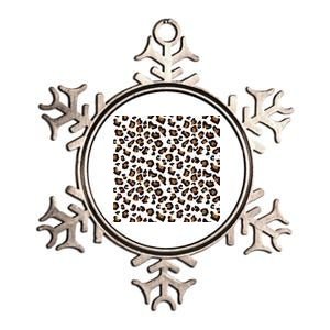 Leopard Animal Pattern Metallic Star Ornament