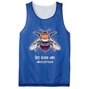 Lesbeean And Proud With Bee Lesbian Flag Color Lgbt Pride Gift Mesh Reversible Basketball Jersey Tank