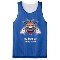 Lesbeean And Proud With Bee Lesbian Flag Color Lgbt Pride Gift Mesh Reversible Basketball Jersey Tank