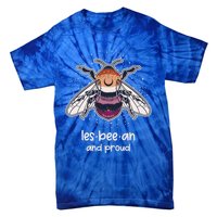 Lesbeean And Proud With Bee Lesbian Flag Color Lgbt Pride Gift Tie-Dye T-Shirt