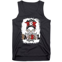 Loud And Proud BaseBall Mom Life Messy Bun Leopard Tank Top