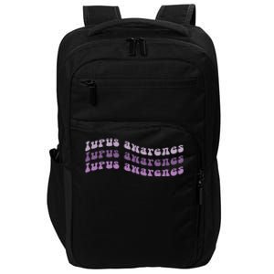 Lupus Awareness Purple Lupus Warrior Impact Tech Backpack