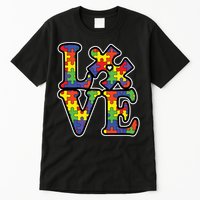 Love Autism Puzzle Piece Tall T-Shirt