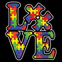Love Autism Puzzle Piece Tall T-Shirt