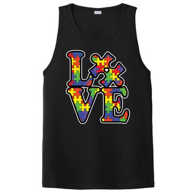 Love Autism Puzzle Piece PosiCharge Competitor Tank