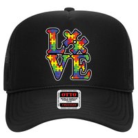 Love Autism Puzzle Piece Trucker Hat