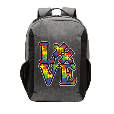 Love Autism Puzzle Piece Vector Backpack