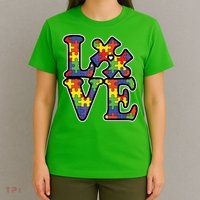 Love Autism Puzzle Piece T-Shirt