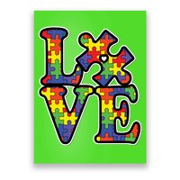 Love Autism Puzzle Piece Poster