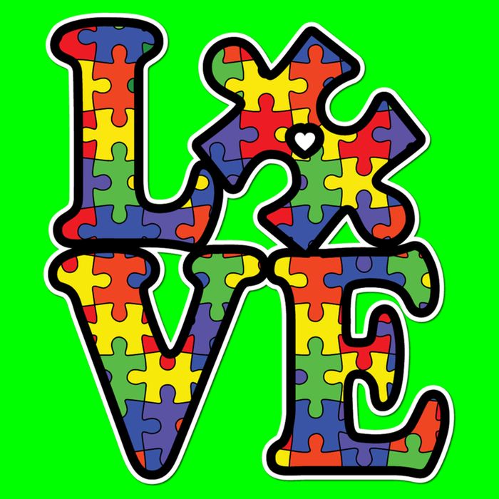 Love Autism Puzzle Piece Poster