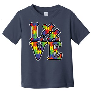 Love Autism Puzzle Piece Toddler T-Shirt