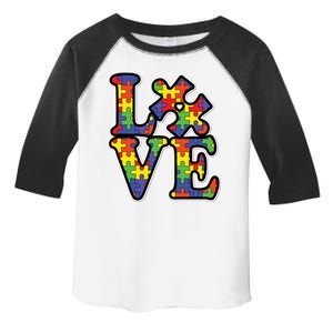 Love Autism Puzzle Piece Toddler Fine Jersey T-Shirt